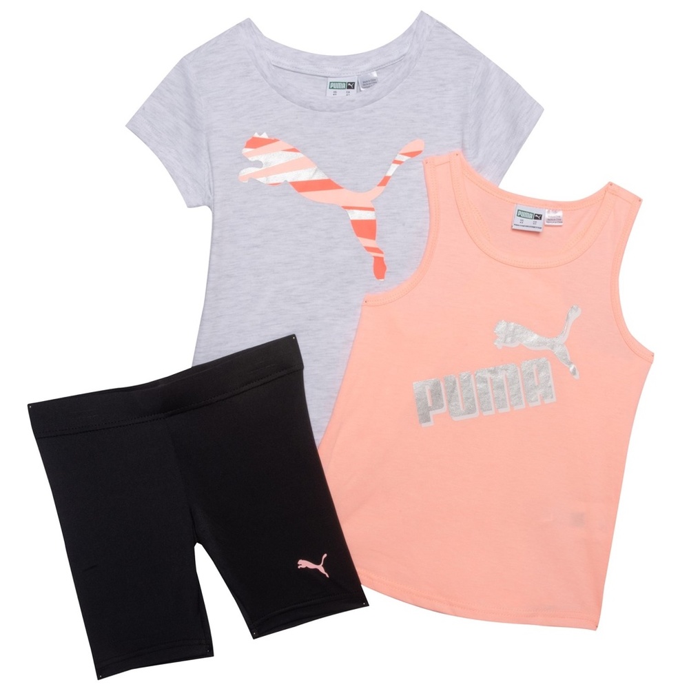 Puma girl neon cute 3pc leggings set 2252